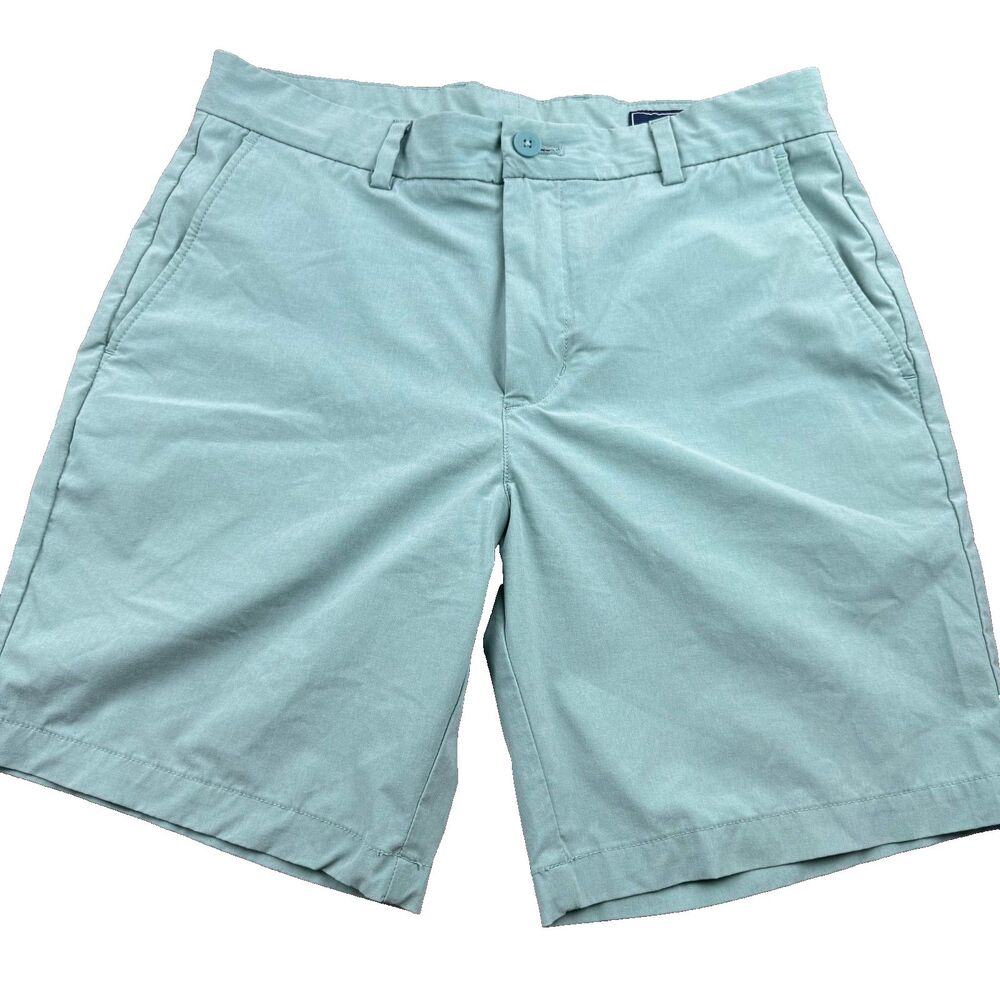Vineyard Vines Performance Breaker Shorts Men's 32/8 Light Green Strech Golf
